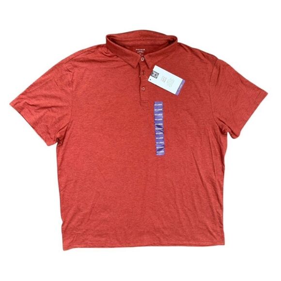 Member’s Mark Favorite Soft Polo Shirt Dark Orange Heather Men’s Size XXL - Picture 1 of 7